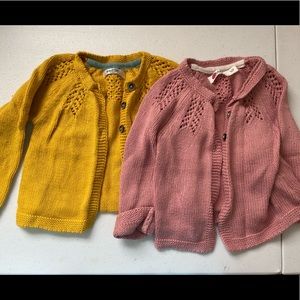 Baby Boden girls cardigans, 6-12mo